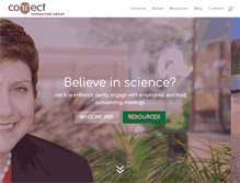 Tablet Screenshot of connectconsultinggroup.com